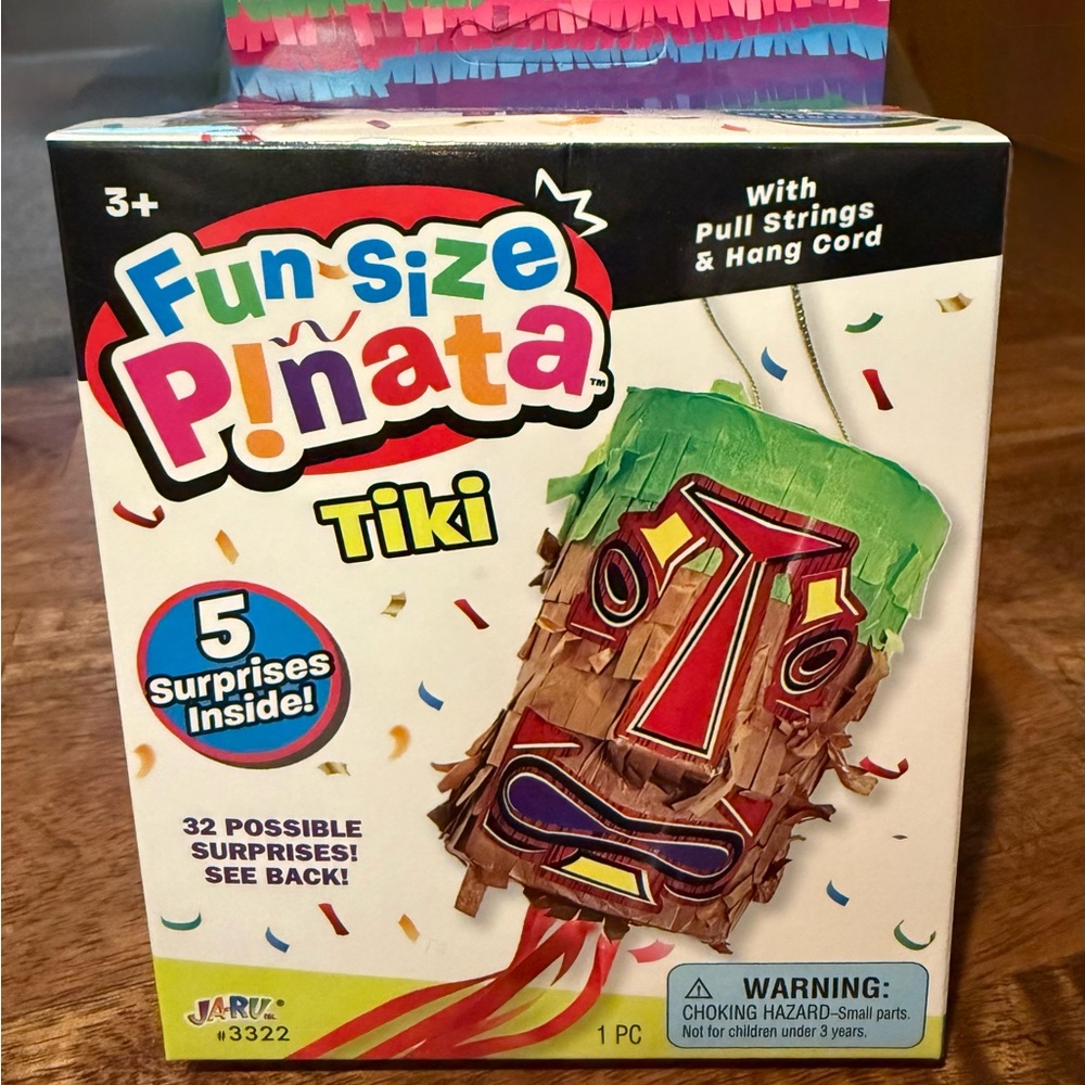 Fun Size Piñata Tiki with Pull Strings - Colorful